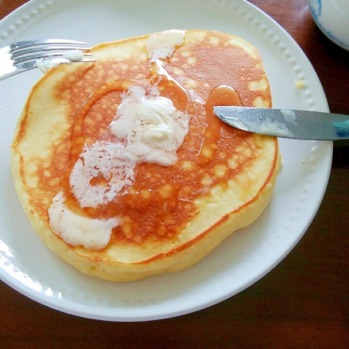 豆乳パンケーキ ホットケーキミックスで簡単！